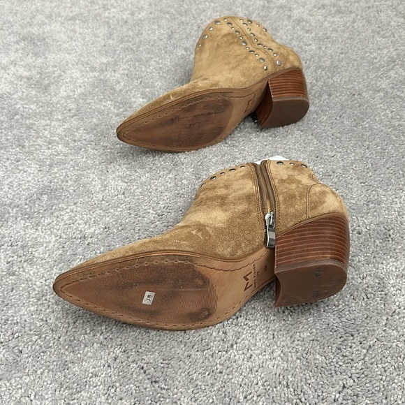 Mark fisher brown suede ankle booties - Picture 3 of 5